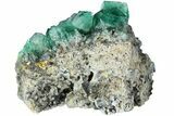 Fluorescent Green Fluorite Cluster - Rogerley Mine, England #184613-1